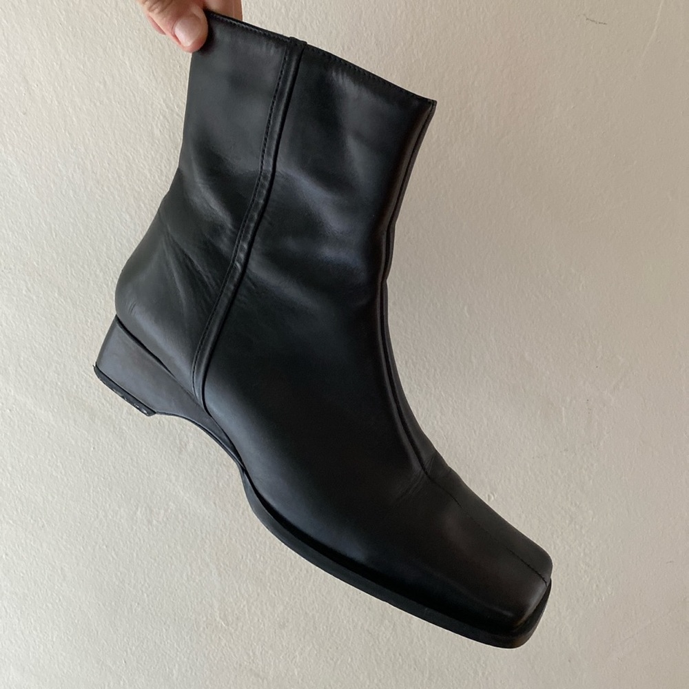 Black ankle boots